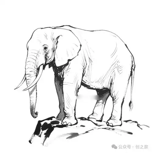 10幅动物手绘线稿分享