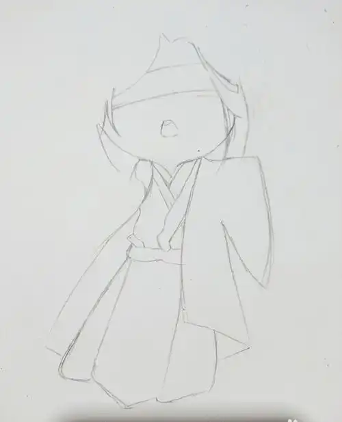 仙风道长简笔画小道士简笔画q版王也q版简笔画道长儿童简笔画蓝忘机