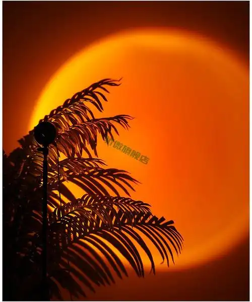 落日灯氛围感夕阳灯拍照摄影艺术网红日不落昏打光投影日落灯落地款高