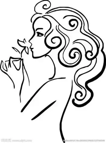 女士简笔画 女士简笔画简单漂亮