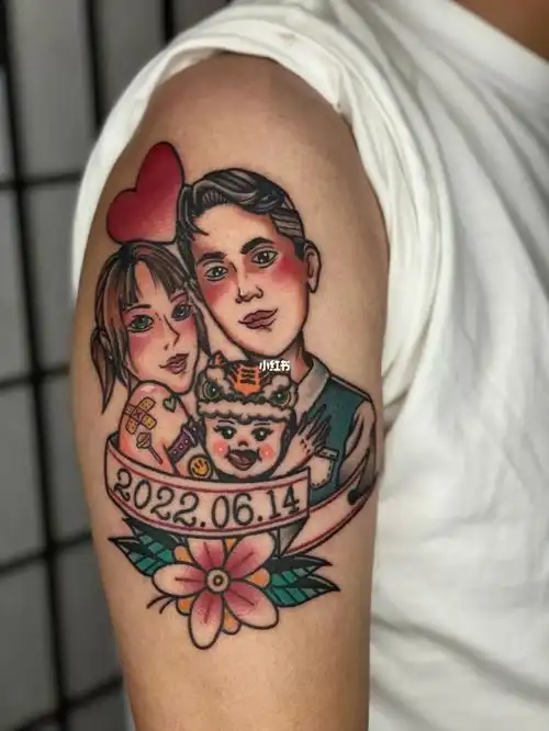 郑州纹身old school一家三口