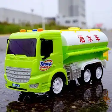 儿童大号洒水车水罐车模型邮政快递车面包车男孩宝宝惯性玩具汽车