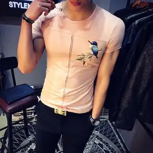 加小码160xs号s码矮小个子瘦人男士修身弹力贴身半袖短袖t恤男款