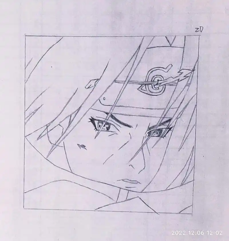 宇智波鼬.#画画 #铅笔画#火影忍者  世界至柔鼬先生 - 抖音