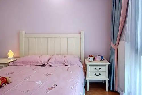 140㎡现代美式家床头背景墙图片