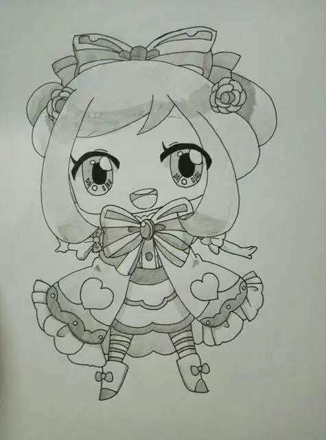 strong>简笔画 /strong>魔法装安安简笔画小花仙文化绘画有趣简笔画