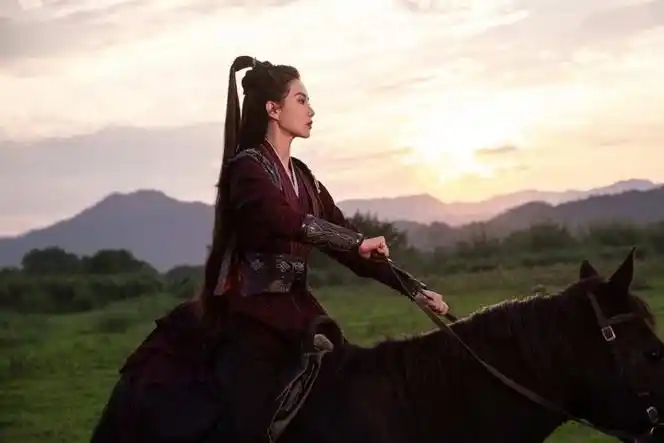 刘诗诗这组图太英气了好像征战沙场的女将军