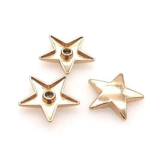 厂家直销 压铸五角星 星星锌合金面钉铆钉铁 鞋包包皮具配件五金
