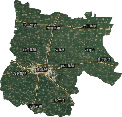 成武县高清卫星地图