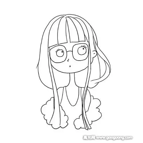 女女简笔画可爱