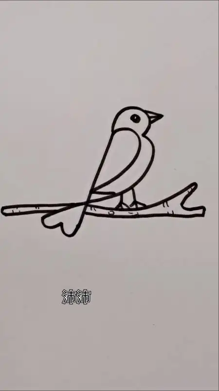 画画原来如此简单用数字123画小鸟