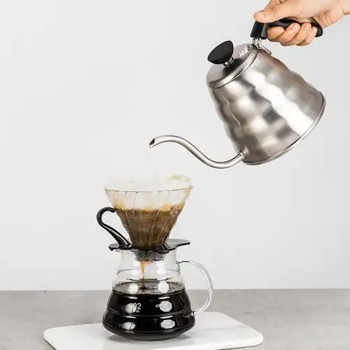 咖马日本hario云朵咖啡手冲壶细长长嘴不锈钢滴滤壶咖啡壶