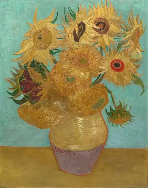 sunflowers | 向日葵-世界名画欣赏