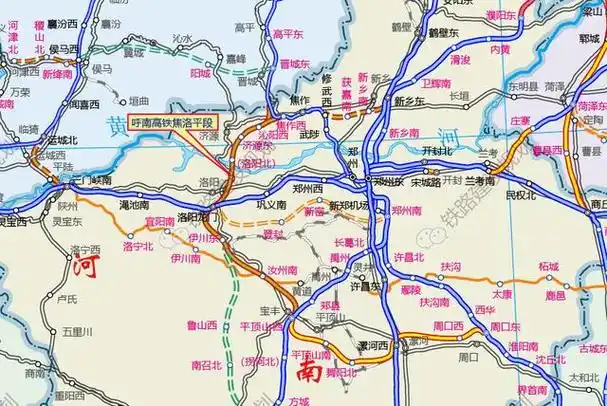 因为线路呈南北走向,经过河南西部,经过焦作市,济源市,洛阳市,平顶山