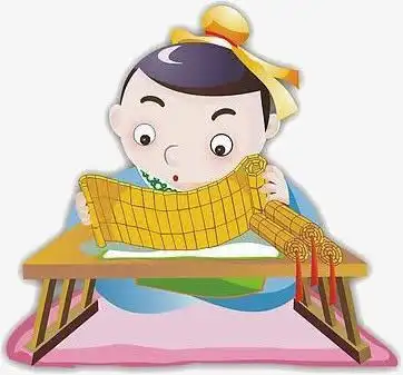 书笺,看书,课桌,古代学生,同学,学堂,学习,简图