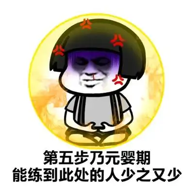 蘑菇头 练功 乃元婴期此处的人少之又少 斗图 搞笑