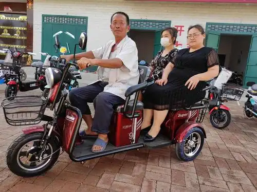 五羊国标电动车,艾雅达老年代步车休闲三轮