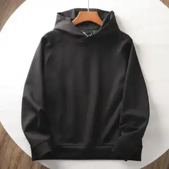 61优衣库69yqk秋季男士宽松运动休闲空气棉连帽卫衣外套黑色2314m