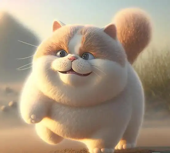 快乐的大肥猫来啦,谁说一定要减肥才好看,这个小可爱已经胖成球了