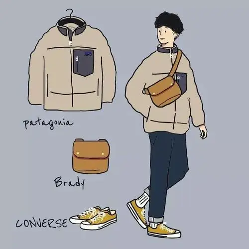 ins插画里的冬季最帅男友风穿搭