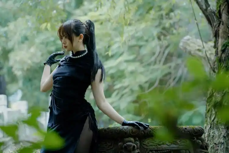 古风酷酷的旗袍写真