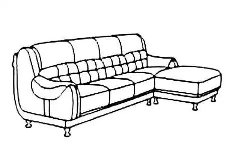 简单的沙发简笔画