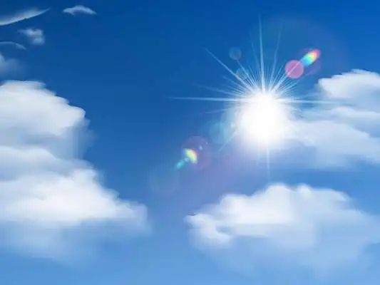 太空蓝天阳光白云云朵背景蓝色背景 简约 厨房标识 面板标识 标识牌