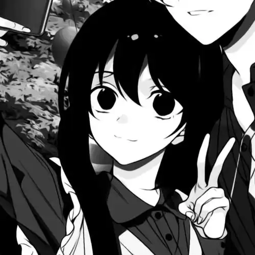 嘎嘎好看的黑白情侣头像