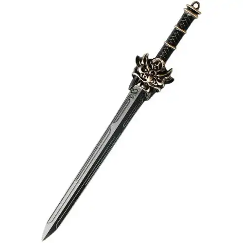 天行九歌武器周边逆鳞黑白玄翦剑收藏品30cm礼盒摆件