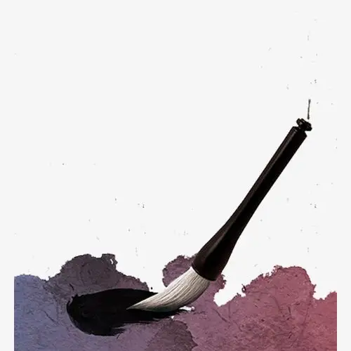 创意海报_创意毛笔png素材-90设计