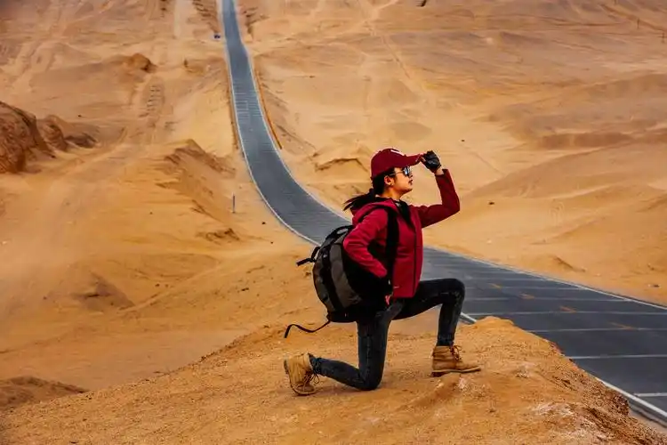 青海网红公路国道g315旅拍人像