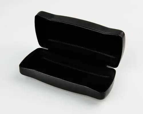 新款v眼镜盒 爆款黑色皮质墨镜盒 品牌太阳镜盒 专柜眼镜包装