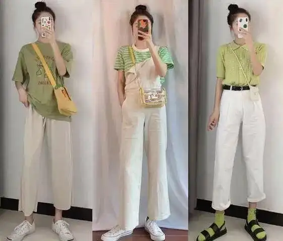 牛油果色穿搭大赛