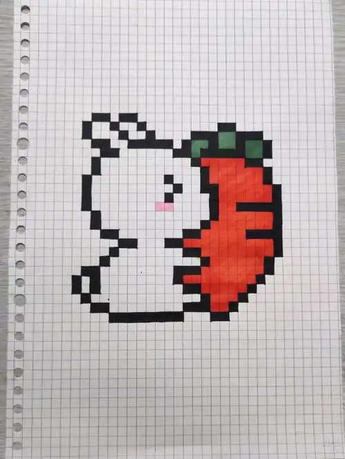 格子画临摹Ⅰday6Ⅰ小兔兔