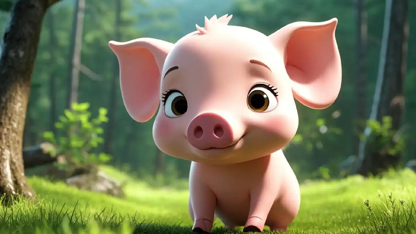 呆萌可爱漫画小猪.没想到小猪做成漫画风格,这么萌,你一定会有 - 抖音