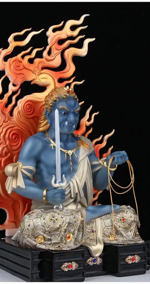 圣丰造像不动明王佛像属鸡本命佛生肖守护神不动尊菩萨像家居摆件 8寸