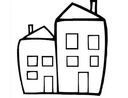 小房子简笔画图片小房子儿童绘画图集幼儿园简单小房子的画法简笔画