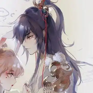 古风情头情侣双人动漫情侣头像控