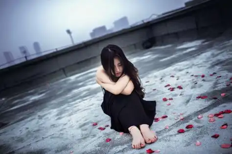 伤感女生颓废图片那一刻的伤感