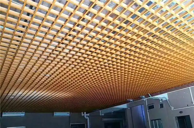 热转印铝格栅吊顶古色古味 复古铝格栅吊顶一种与众不同的感觉