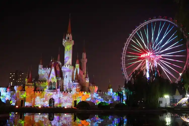 石景山游乐园夜景