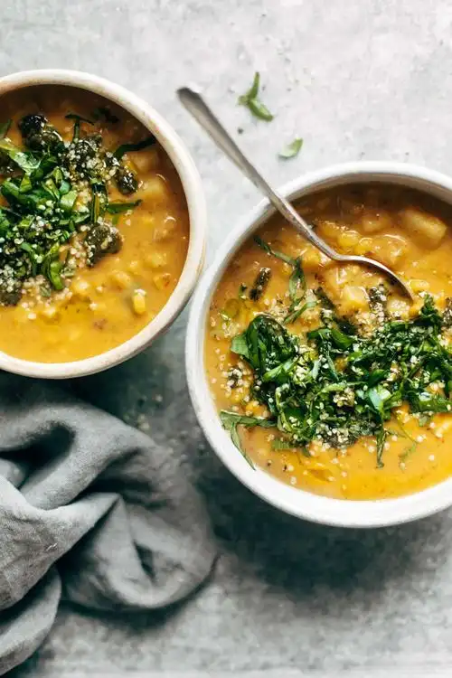 summery chipotle corn chowder