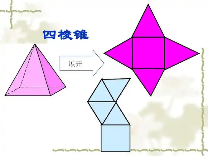 四棱锥 展开