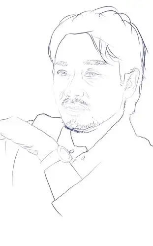 板绘人像过程(张国荣)