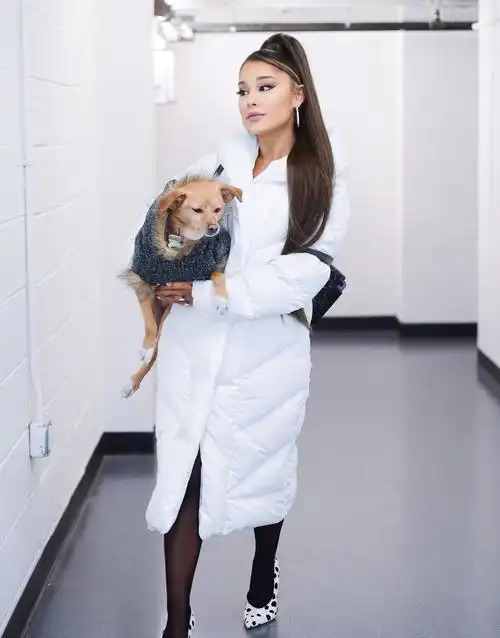 la娱乐|美国歌手爱莉安娜·格兰德,现身夏洛茨维尔演唱会后台