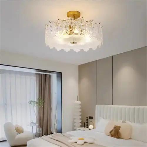 2023新款长虹照明现代简约卧室灯吊灯美式轻奢大气水晶灯具led房间