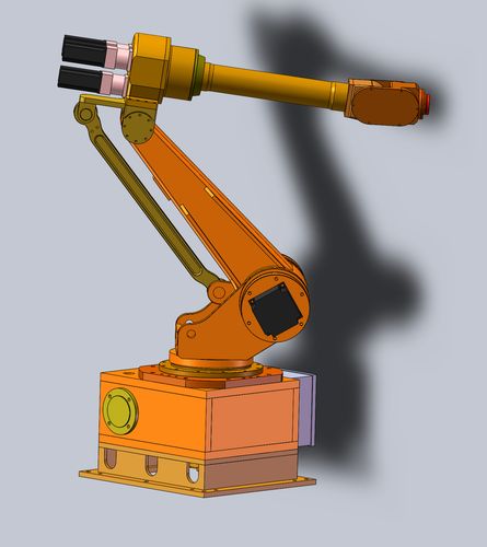 六轴机器人机械臂三维建模3d数模图纸solidworks设计附stp模型
