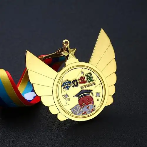 按需设计儿童幼儿园学校马拉松运动会比赛金属挂牌完赛纪念品奖章