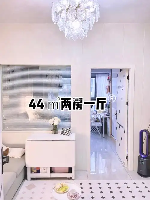 44㎡小户型一字型大开间改造两房
