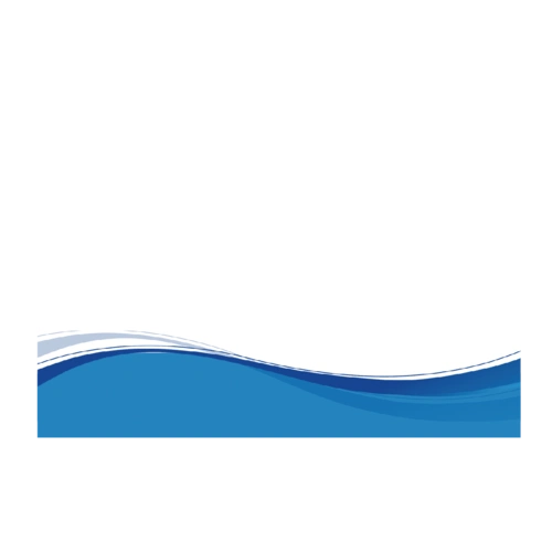 蓝色大波浪名片背景图片